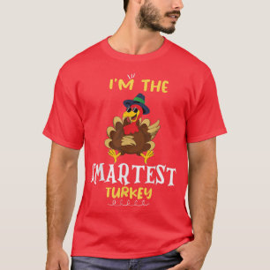 Smartest Turkey Pilgrim Matching Family Group dan T-shirt