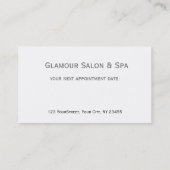 Smartfone Barcode Salon Appointment Afsprakenkaartje (Achterkant)