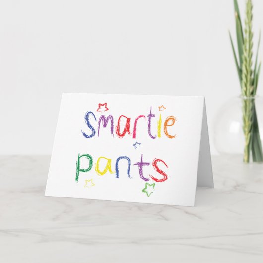 Smartie Pants plezier gefeliciteerd Kaart (Voorkant)