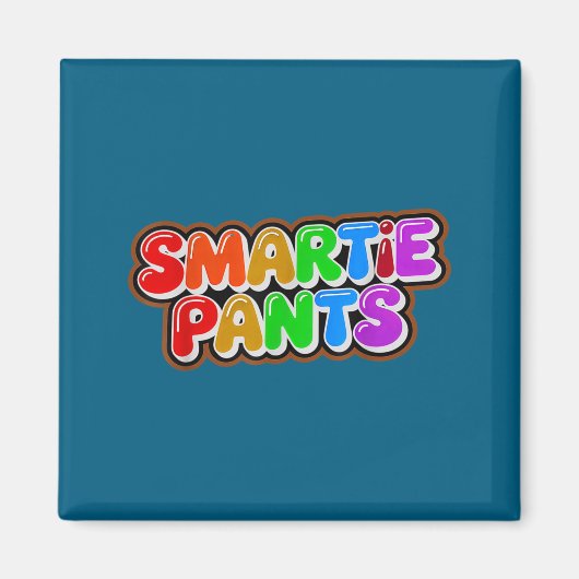 Smartie Pants Squad Smarty Educatieve Illustratie Magneet (Voorkant)