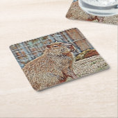 SmartMix Animal - Capybara Kartonnen Onderzetters (Schuin)