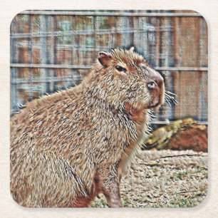 SmartMix Animal - Capybara Kartonnen Onderzetters