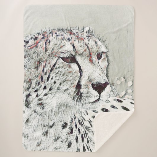smartmix animal-cheetah sherpa deken (Voorkant)