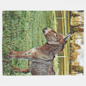smartmix animal - donkey 1 fleece deken (Voorkant (Horizontaal))