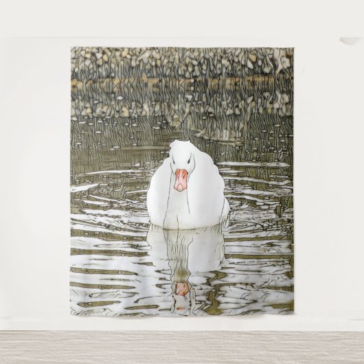 SmartMix Animal - Swan Wandkleed (Voorkant)