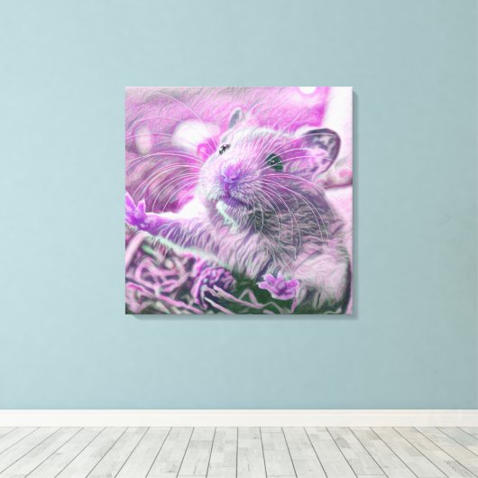 smartmix dierhamster canvas afdruk (Insitu (Houten vloer))