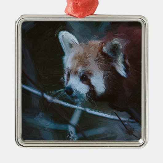 SmartMix Red Panda 1220 Metalen Ornament (Voorkant)