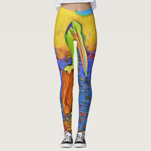 smartmix van dier - pelicaan leggings (Voorkant)