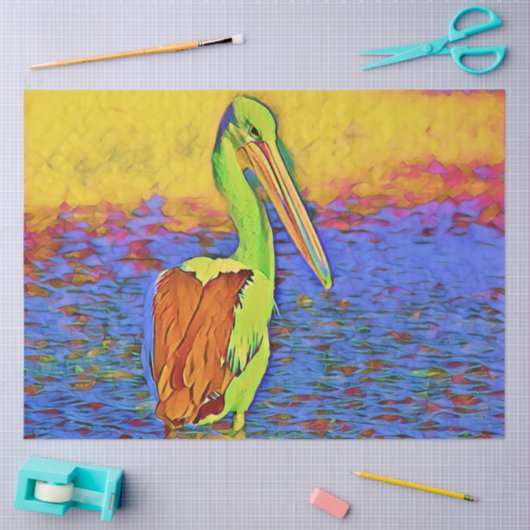 smartmix van dier - pelicaan tissuepapier (Craft)