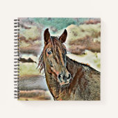 smartmix van dierlijk paard 2 notitieboek (Voorkant)