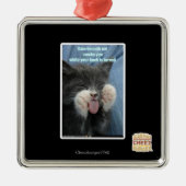 Smartmouth cat metalen ornament (Voorkant)