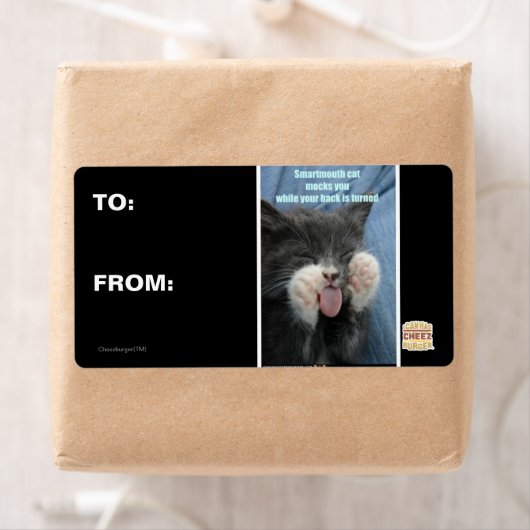 Smartmouth kat etiket (Insitu)