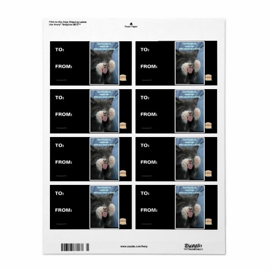 Smartmouth kat etiket (Full Sheet)