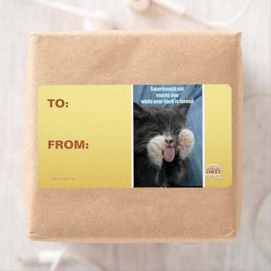 Smartmouth kat etiket (Insitu)