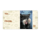 Smartmouth kat etiket (Voorkant)