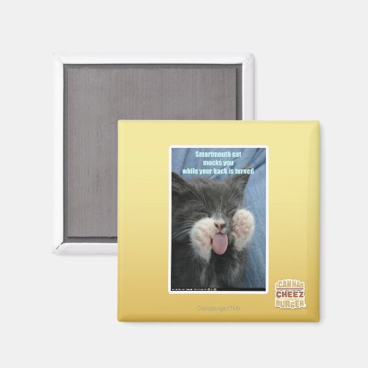 Smartmouth kat magneet (Voorkant / Achterkant)