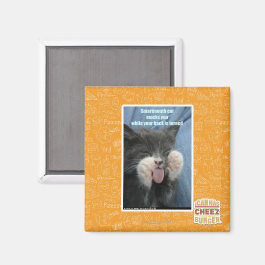 Smartmouth kat magneet (Voorkant / Achterkant)