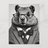 SmartPants Groundhog Feestdagenkaart (Voorkant)