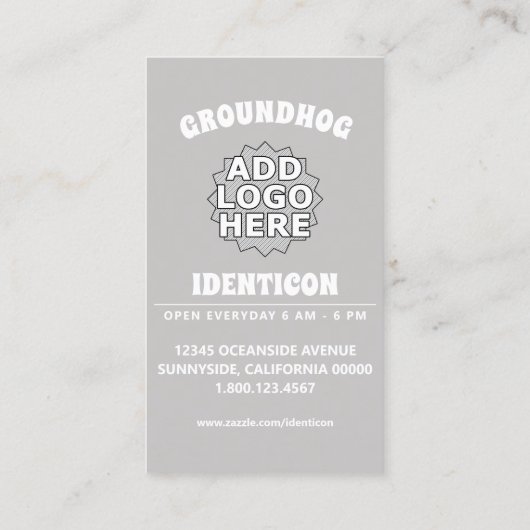 SmartPants Groundhog Visitekaartje (Achterkant)