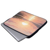 Smartphone case with sunset illustration (Voorkant onderkant)