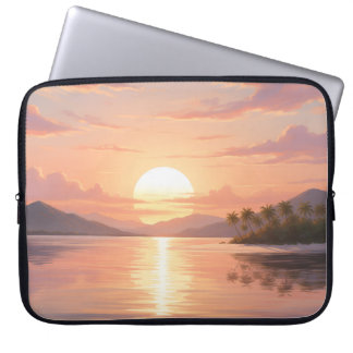 Smartphone case with sunset illustration
