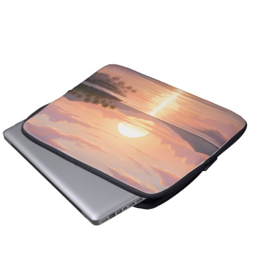 Smartphone case with sunset illustration (Voorkant onderkant)