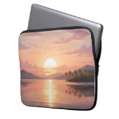 Smartphone case with sunset illustration (Voorkant Links)