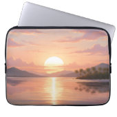 Smartphone case with sunset illustration (Voorkant)