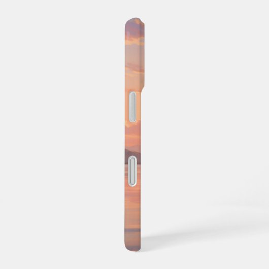 Smartphone case with sunset illustration iPhone 16 hoesje (Rechterkant)
