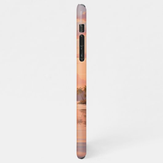 Smartphone case with sunset illustration iPhone hoesje (Linkerkant)