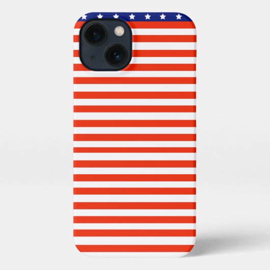 Smartphone case with USA flag iPhone Hoesje (Achterkant)