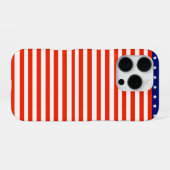 Smartphone case with USA flag iPhone Hoesje (Achterkant horizontaal)