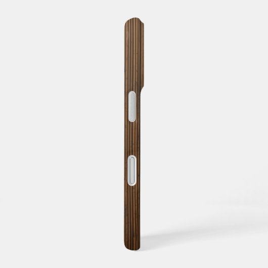 Smartphone case with wooden texture iPhone 16 hoesje (Rechterkant)