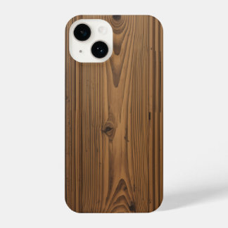 Smartphone case with wooden texture iPhone 14 hoesje