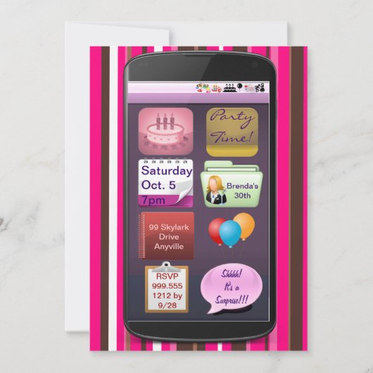 SmartPhone-feestdagen Kaart (Voorkant)