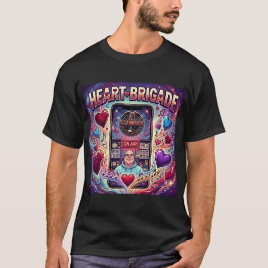 Smartphone Heart Brigade T-shirt (Voorkant)