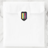 Smartphone met kleurrijk scherm hart sticker (Tas)