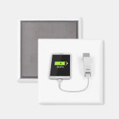 Smartphone opladen met powerbank magneet (Voorkant / Achterkant)