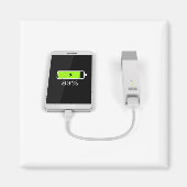 Smartphone opladen met powerbank magneet (Voorkant)