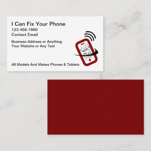 Smartphone Reparatie Services Visitekaartjes