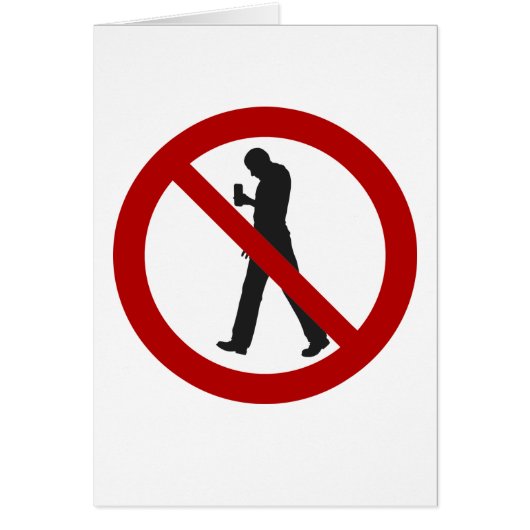 Smartphone Zombies verboden (Voorkant)