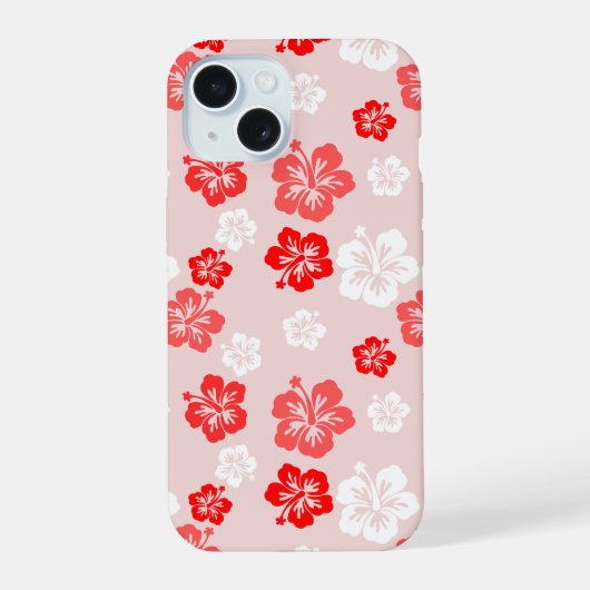 Smartphonehoes met bloemmotief iPhone 15 case (Achterkant)