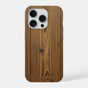 Smartphonehoesje met houtstructuur iPhone 15 pro case