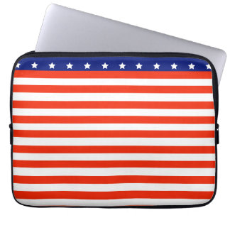 Smartphonehoesje met vlag van de VS Laptop Sleeve