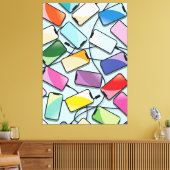 Smartphones met een inkeping canvas afdruk (Insitu (Woonkamer))