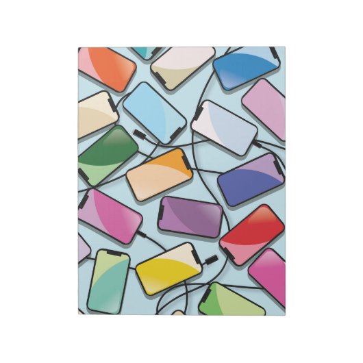 Smartphones met een inkeping notitieblok (Linkerzijde)