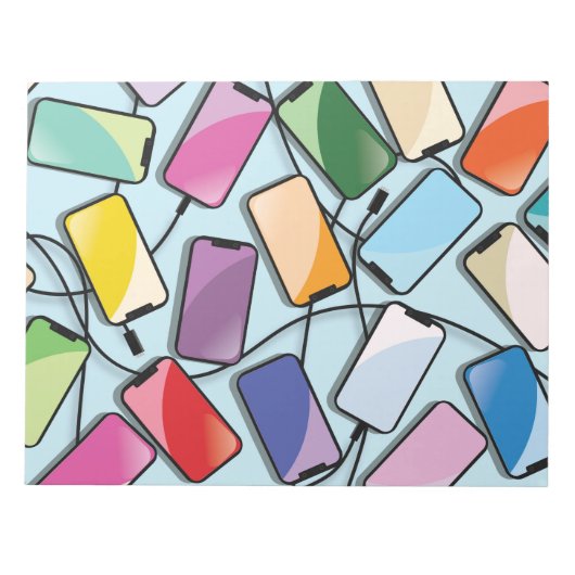 Smartphones met een inkeping notitieblok (Voorkant)