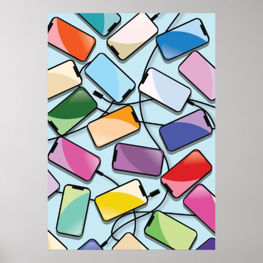 Smartphones met een inkeping poster (Voorkant)