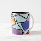 Smartphones met een inkeping tweekleurige koffiemok (Voorkant rechts)