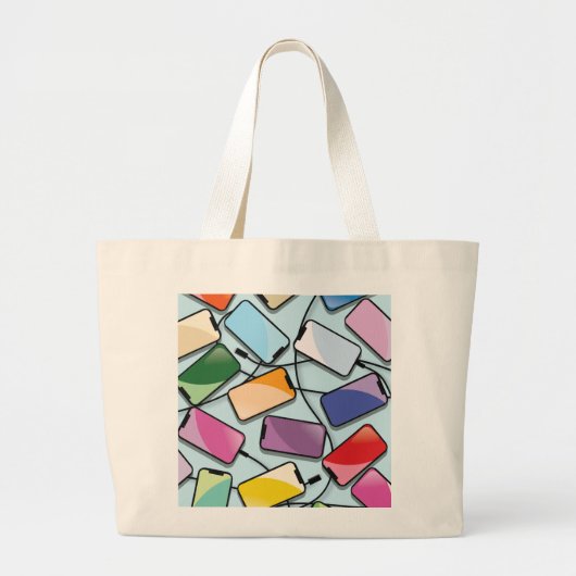 Smartphones met een notch grote tote bag (Voorkant)